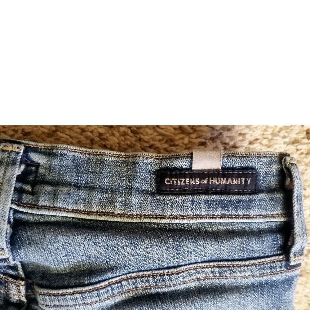 C Of H Jeans 24 Blue Denim Citizens of Humanity Rocket Crop High Rise Skinny